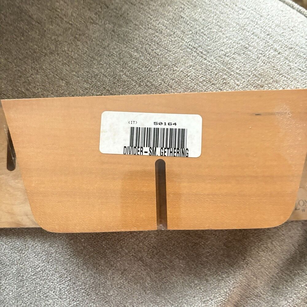 Longaberger Small Gathering Basket Dividers Woodcrafts #50164 New in Package